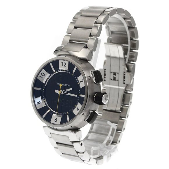 LOUIS VUITTON Tambour in black Q118F Quartz Men's Watch_885969 - Picture 2 of 7